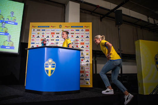 Filippa Angeldahl and Jonna Andersson of the Swedish