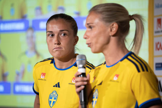 Filippa Angeldahl and Jonna Andersson of the Swedish