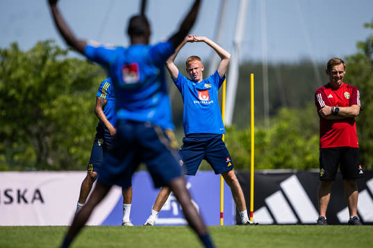 Hugo Larsson of the Swedish national football team