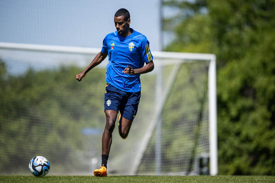 Alexander Isak of the Swedish national football team