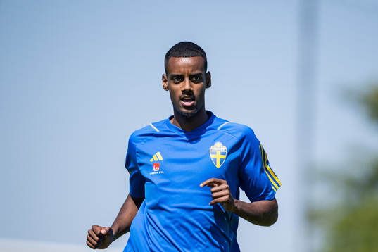 Alexander Isak of the Swedish national football team
