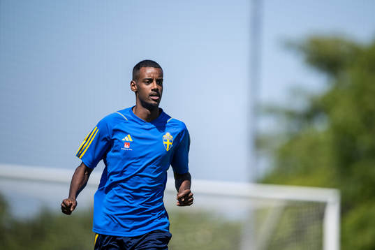 Alexander Isak of the Swedish national football team