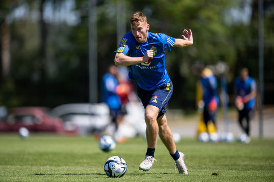 Dejan Kulusevski of the Swedish national football team