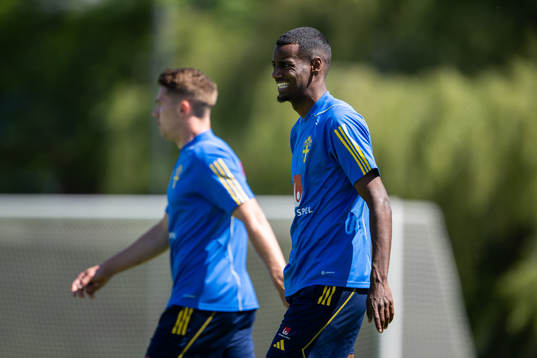 Alexander Isak of the Swedish national football team