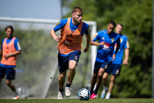 Dejan Kulusevski of the Swedish national football team