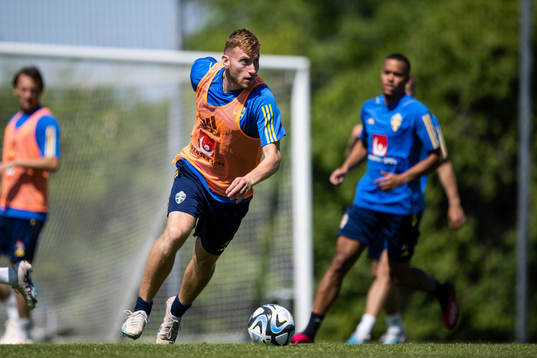 Dejan Kulusevski of the Swedish national football team