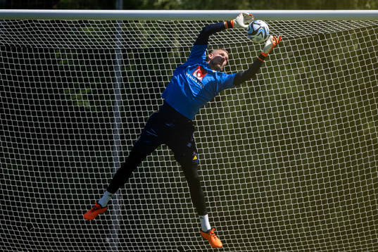 goalkeeper Robin Olsen of the Swedish national football team