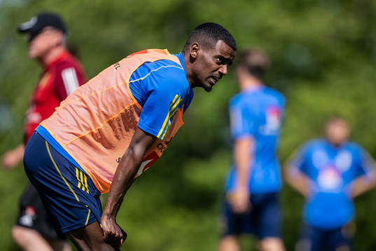 Alexander Isak of the Swedish national football team