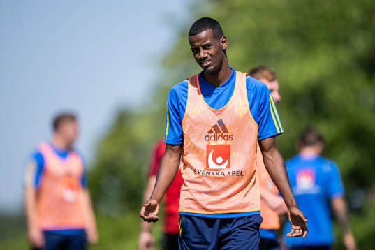 Alexander Isak of the Swedish national football team