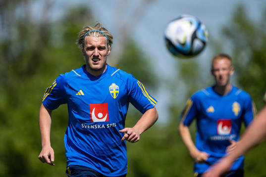 Bläddra bland fler bilder av Football, UEFA Euro Qualifier, Sweden, Training