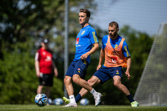 Kristoffer Olsson and Jesper Karlström of the Swedish