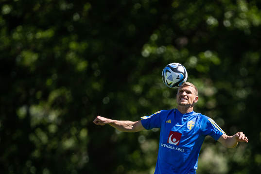 Carl Starfelt of the Swedish national football team