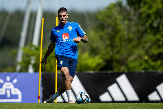 Edvin Kurtulus of the Swedish national football team