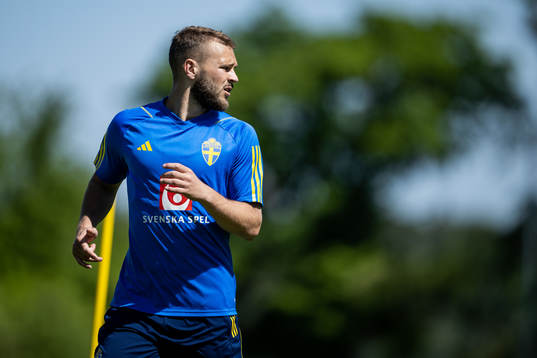 Jesper Karlström of the Swedish national football team