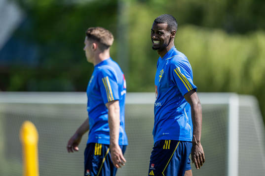 Alexander Isak of the Swedish national football team