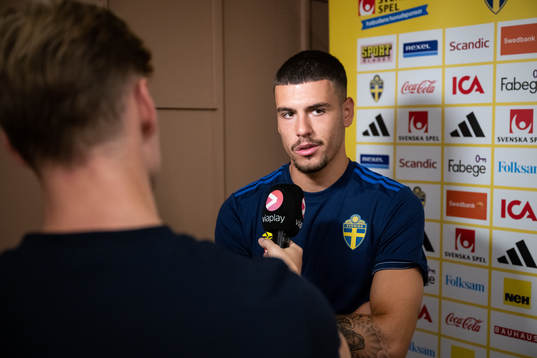 Edvin Kurtulus of the Swedish national football team