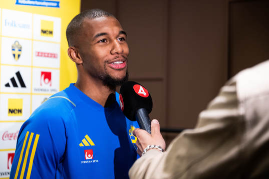 Isak Hien of the Swedish national football team