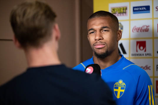 Isak Hien of the Swedish national football team