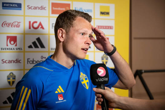 Victor Claesson of the Swedish national football team