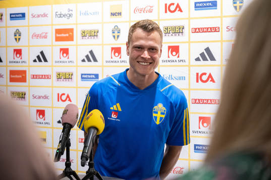 Victor Claesson of the Swedish national football team
