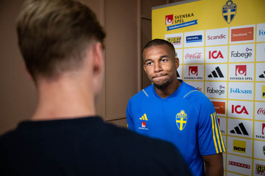 Isak Hien of the Swedish national football team