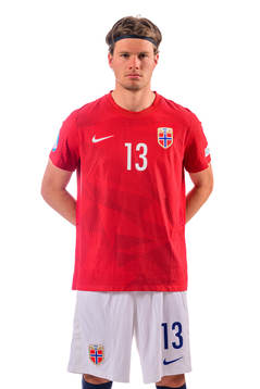 Leo Fuhr Hjelde of the norwegian under-21 national football