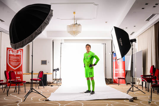 Goalkeeper Rasmus Sandberg of the norwegian under-21