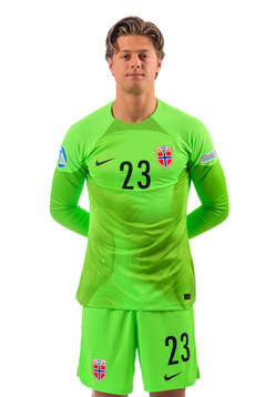 Goalkeeper Rasmus Sandberg of the norwegian under-21