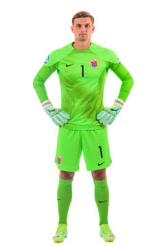 Goalkeeper Mads Hedenstad Christiansen of the norwegian