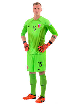 Goalkeeper Kristoffer Klaesson of the norwegian under-21