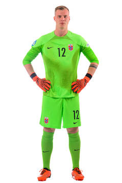 Goalkeeper Kristoffer Klaesson of the norwegian under-21