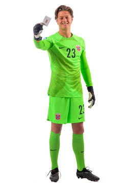 Goalkeeper Rasmus Sandberg of the norwegian under-21