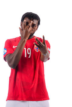 Warren Kamanzi of the norwegian under-21 national football