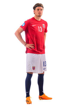 Leo Fuhr Hjelde of the norwegian under-21 national football