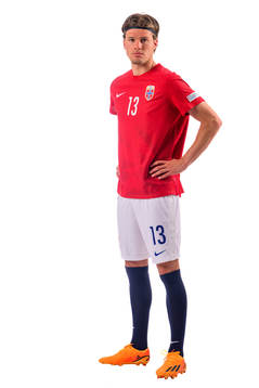 Leo Fuhr Hjelde of the norwegian under-21 national football