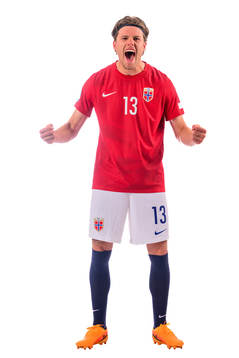 Leo Fuhr Hjelde of the norwegian under-21 national football