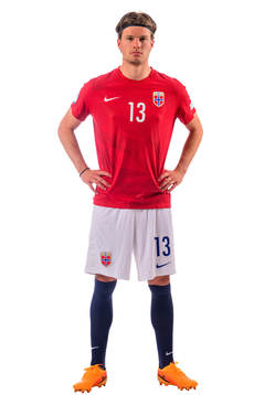 Leo Fuhr Hjelde of the norwegian under-21 national football