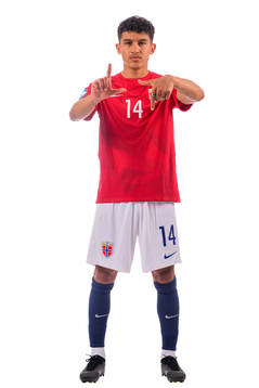 Osame Sahraoui of the norwegian under-21 national football