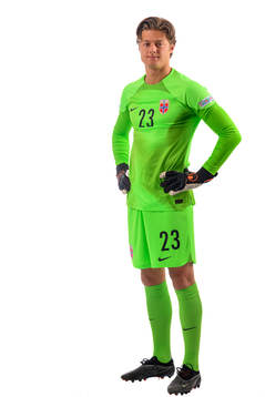 Goalkeeper Rasmus Sandberg of the norwegian under-21