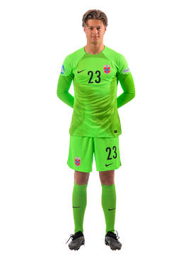 Goalkeeper Rasmus Sandberg of the norwegian under-21