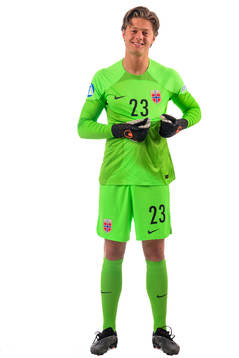 Goalkeeper Rasmus Sandberg of the norwegian under-21