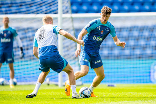 Jørgen Strand Larsen of the Norwegian national football