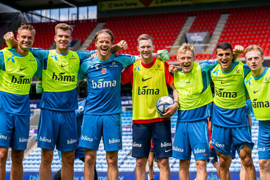 Stian Gregersen, Alexander Sørloth, goalkeeper Ørjan