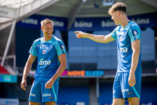 Stian Gregersen and Jørgen Strand Larsen of the Norwegian