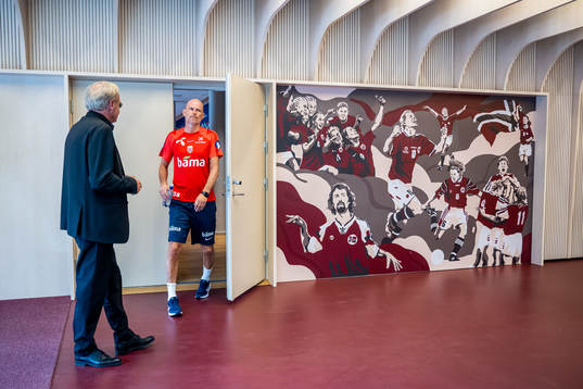 Bläddra bland fler bilder av Football, UEFA Euro Qualifier, Norway, press event