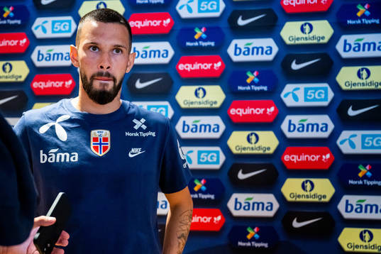 Kristoffer Velde of the Norwegian national football team