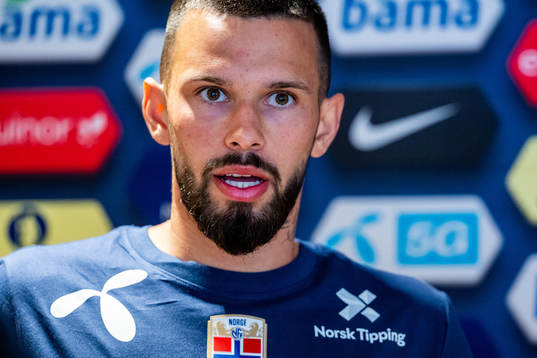 Kristoffer Velde of the Norwegian national football team