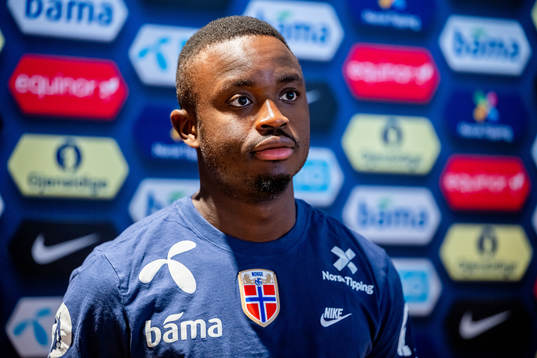Brice Wembangomo of the Norwegian national football team