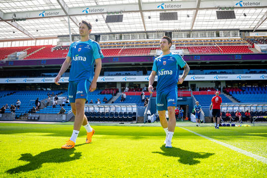 Sander Berge and Patrick Berg of the Norwegian national