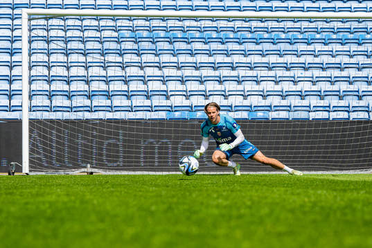 Goalkeeper Ørjan Håskjold Nyland of the Norwegian